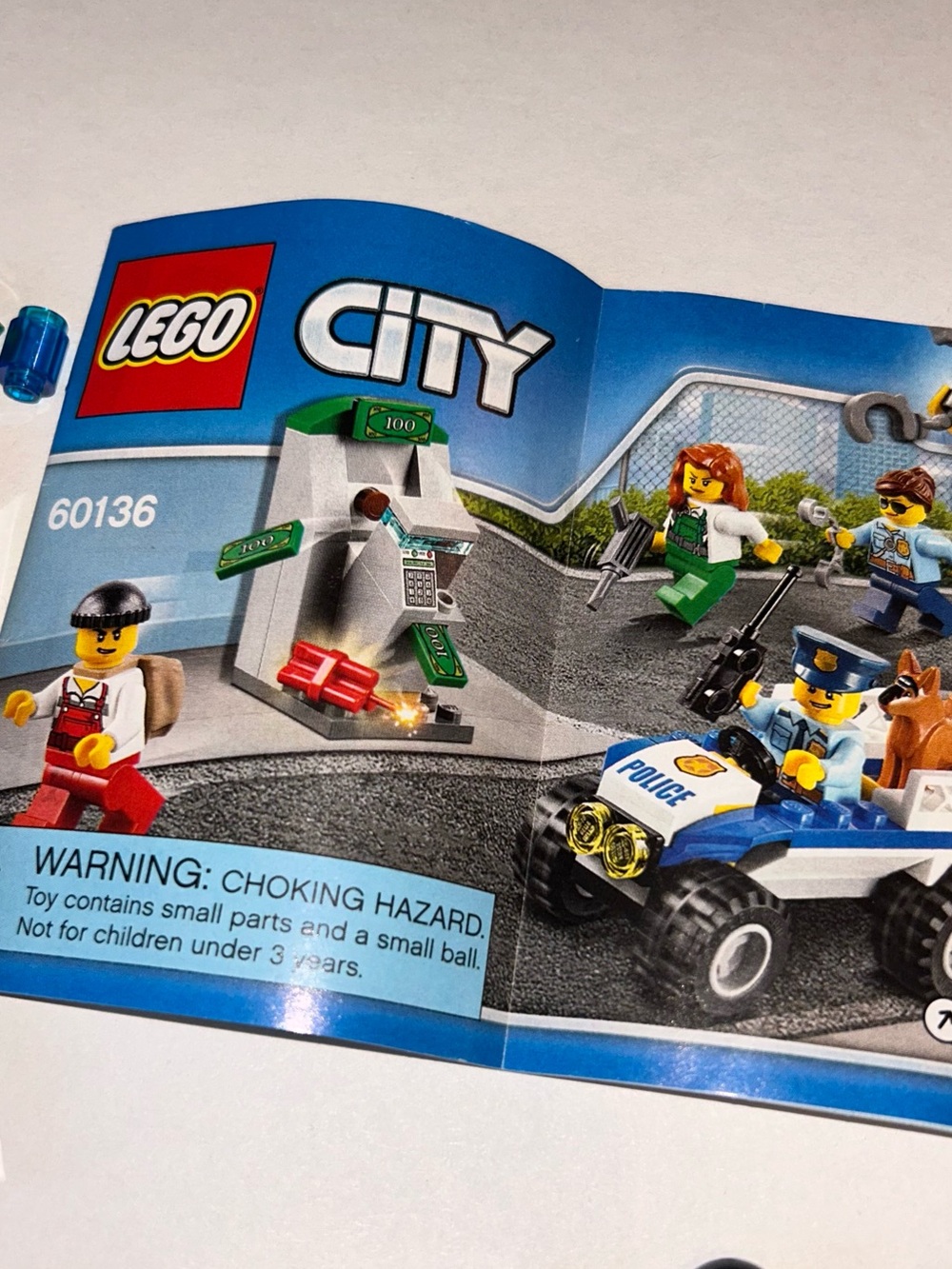 LEGO City #60136 Police Starter Set
Built set. No box. Retired Set. - Picture 5 of 12